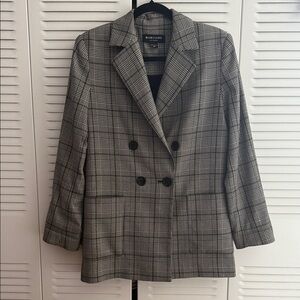 Marciano Women's Classic Checkered Blazer